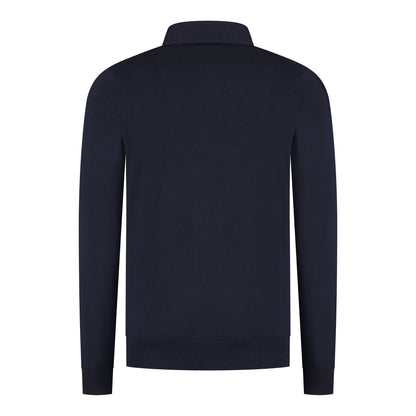 Poloshirt Long Sleeve Navy