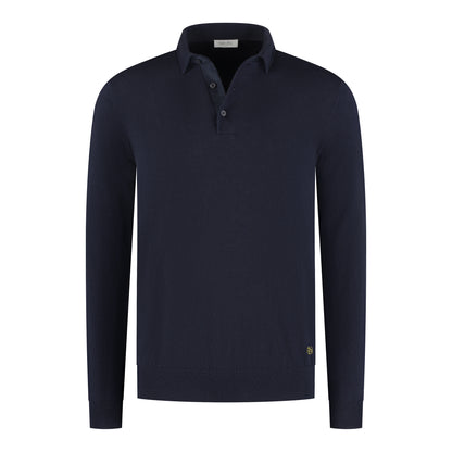 Poloshirt Long Sleeve Navy