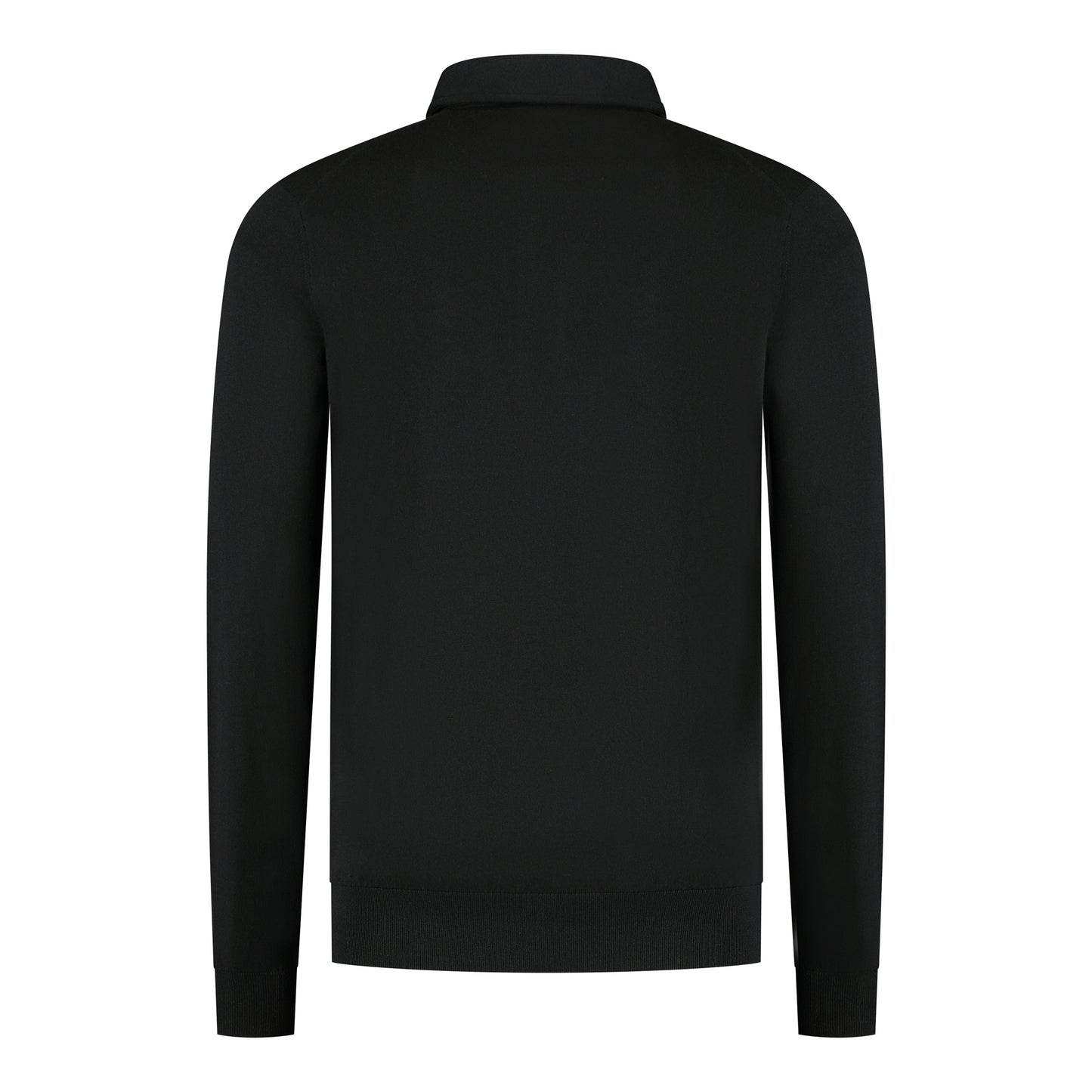Poloshirt Long Sleeve Black