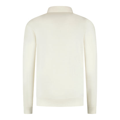 Poloshirt Long Sleeve Off-White