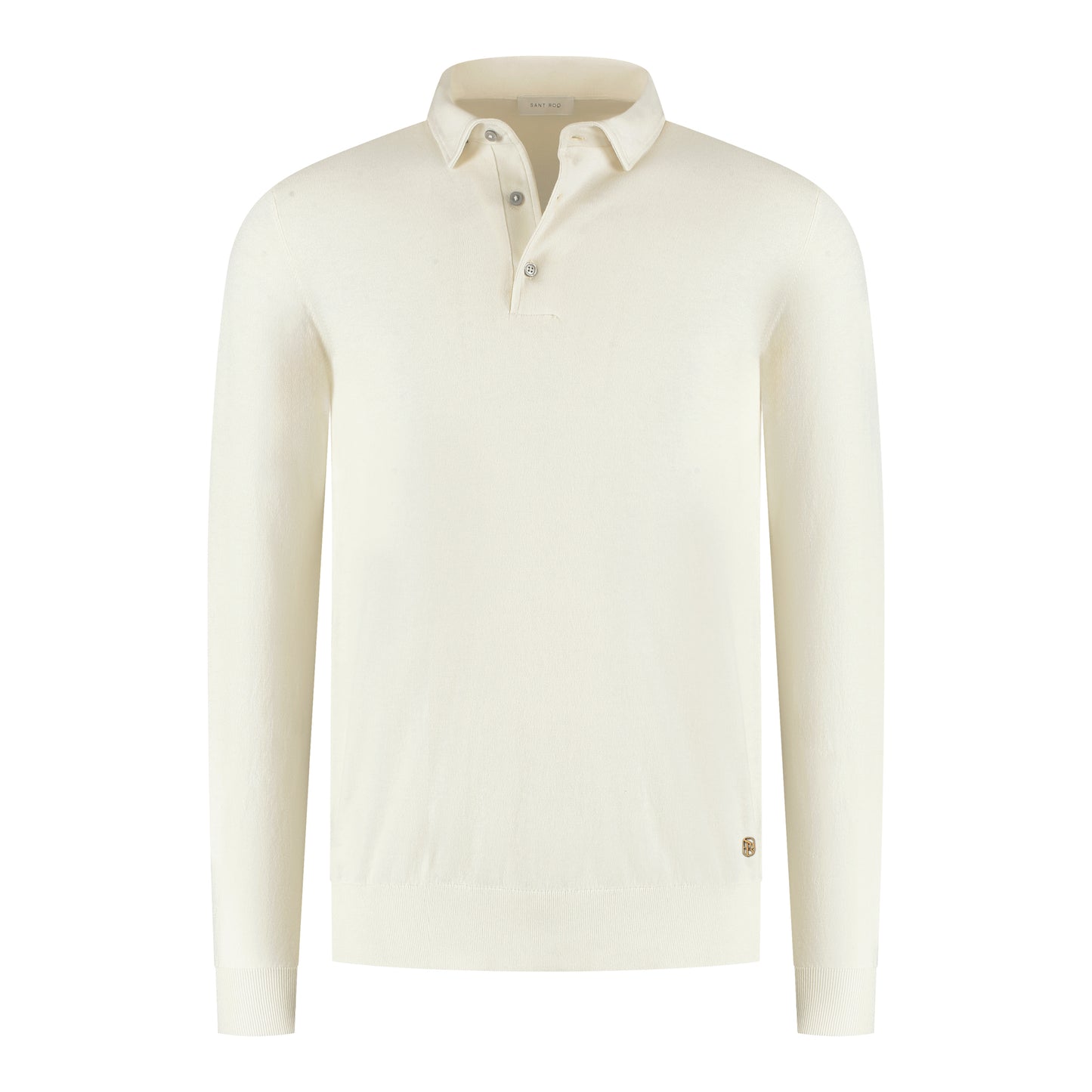 Poloshirt Long Sleeve Off-White
