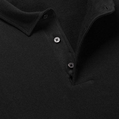 Poloshirt Long Sleeve Black