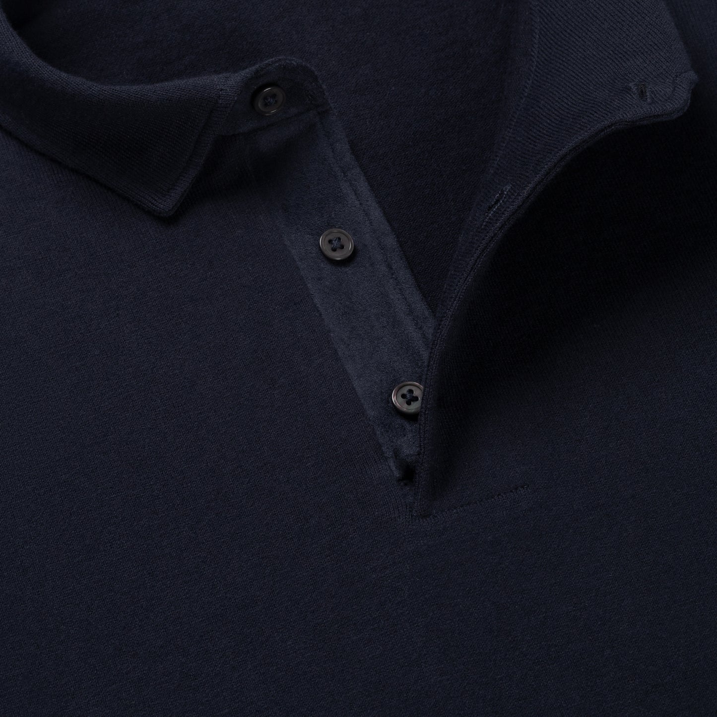 Poloshirt Long Sleeve Navy