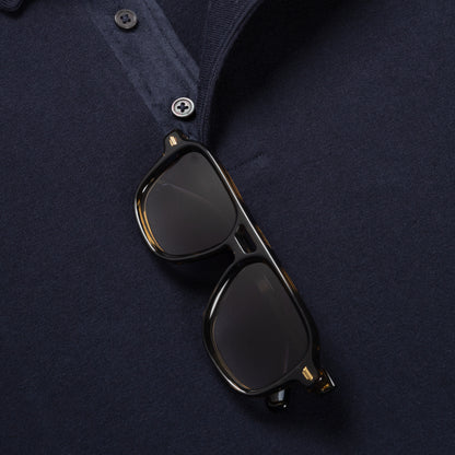 Poloshirt Long Sleeve Navy