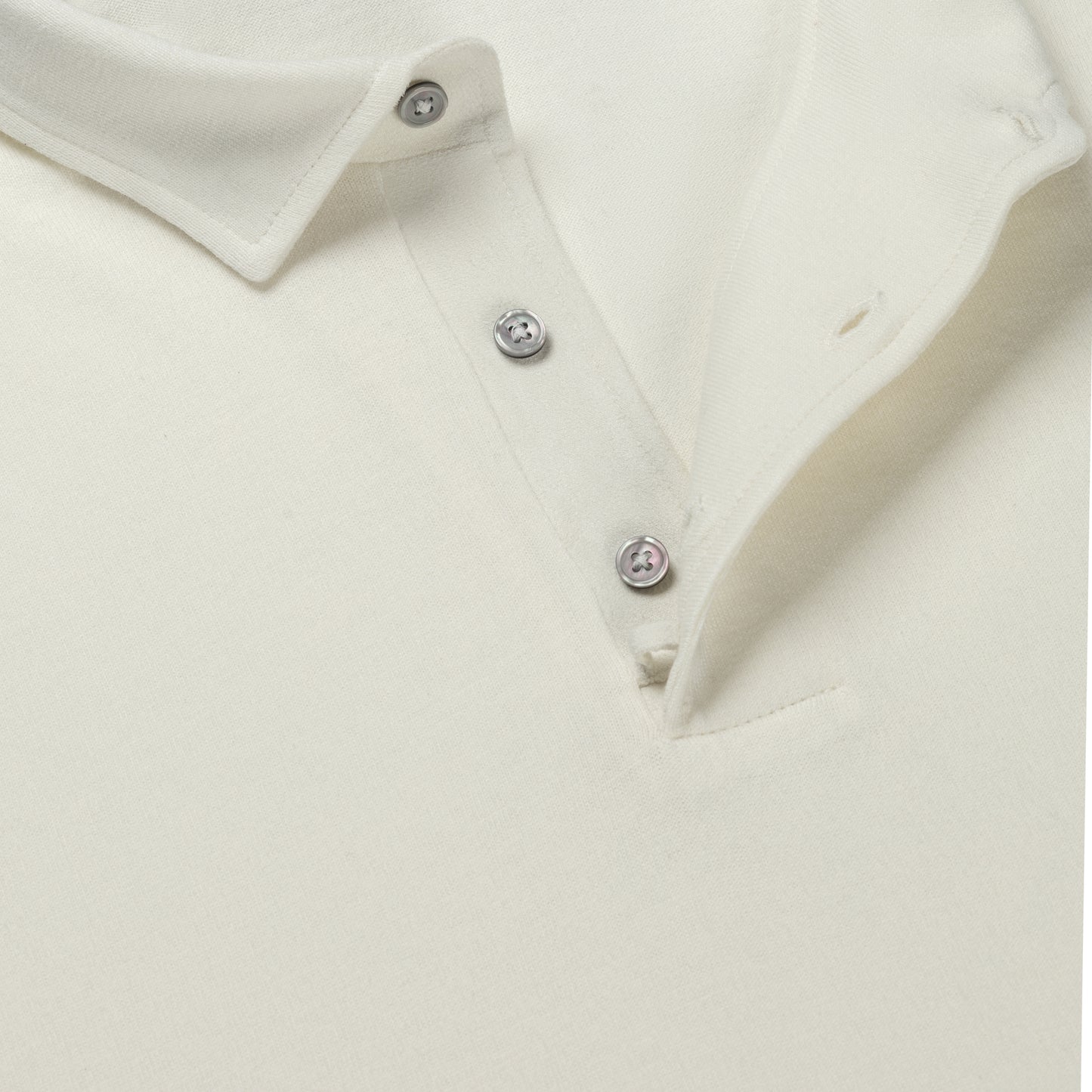 Poloshirt Long Sleeve Off-White