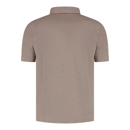 Poloshirt Short Sleeve Taupe