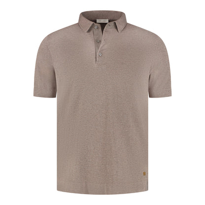 Poloshirt Short Sleeve Taupe